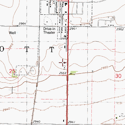 Topographic Map of Immanuel Southern Baptist Church, KS