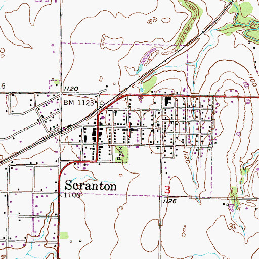 Topographic Map of Saint Patrick Church, KS