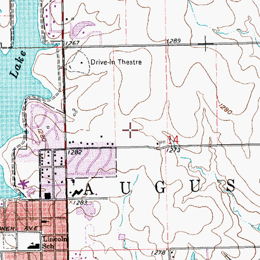 Topographic Map of Saint James Catholic Church, KS