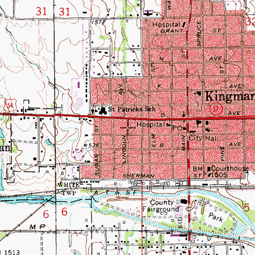 Topographic Map of Apostolic Faith Church, KS