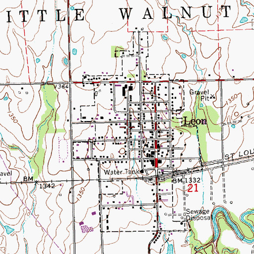 Topographic Map of Blue Stem Community Fellowship, KS