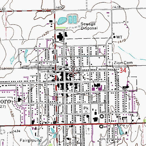 Topographic Map of Holy Transfiguration Orthodox Christian Church, KS