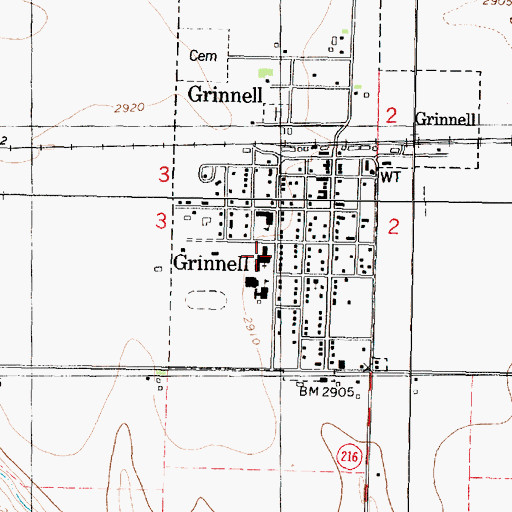 Topographic Map of Immaculate Conception Catholic Church, KS