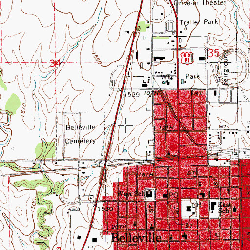 Topographic Map of Kingdom Hall of Jehovah's Witnesses, KS