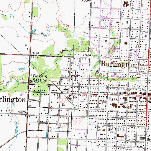 Topographic Map of Lighthouse Fellowship Church, KS