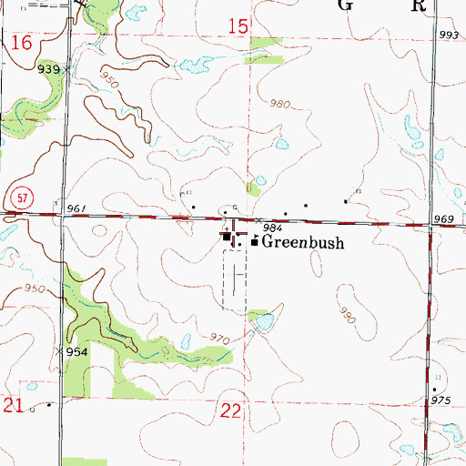 Topographic Map of Saint Aloysius Church (historical), KS