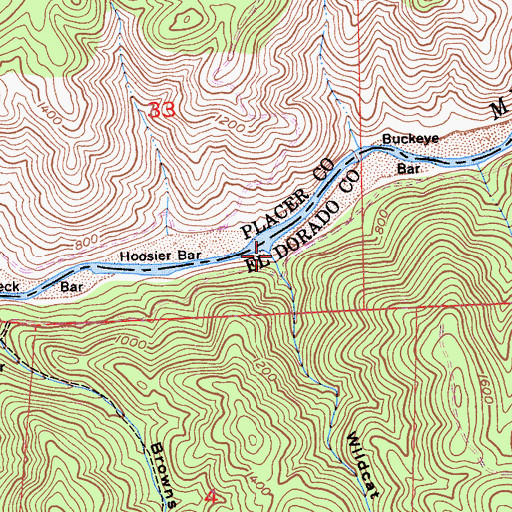 Topographic Map of Wildcat Canyon, CA