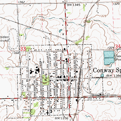 Topographic Map of Saint Joseph Catholic Church, KS