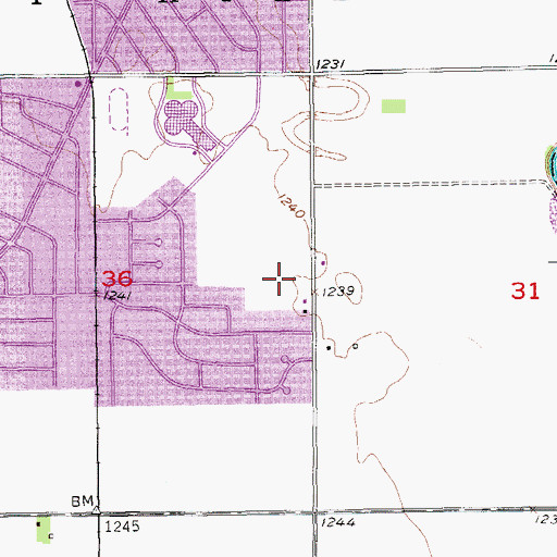 Topographic Map of Saint Elizabeth Ann Seton Catholic Church, KS