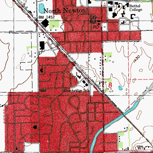 Topographic Map of Saint Matthew's Episcopal Church, KS