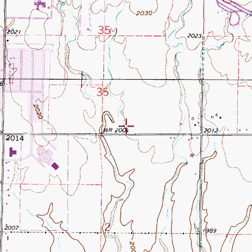 Topographic Map of Saint Nicholas of Myra Catholic Church, KS