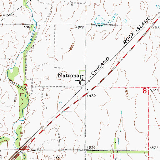 Topographic Map of Saint Paul Lutheran Church, KS