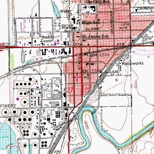 Topographic Map of Trumpets of Yahveh Ministries, KS