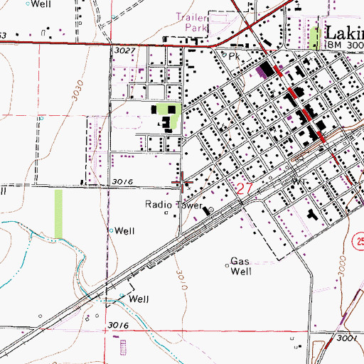 Topographic Map of Victory Baptist Church, KS