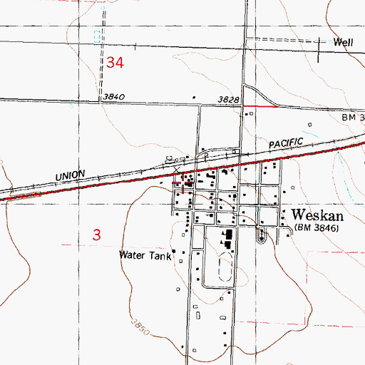 Topographic Map of Risen King Community Church, KS