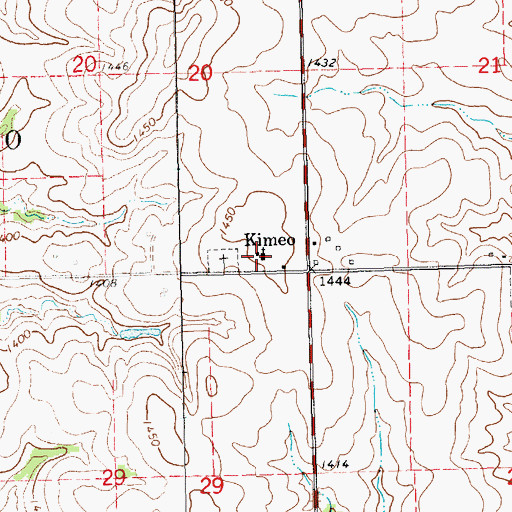 Topographic Map of Saint Michael's Catholic Church, KS
