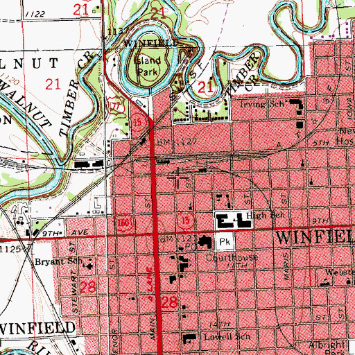 Topographic Map of Revival Tabernacle United Pentecostal Church, KS