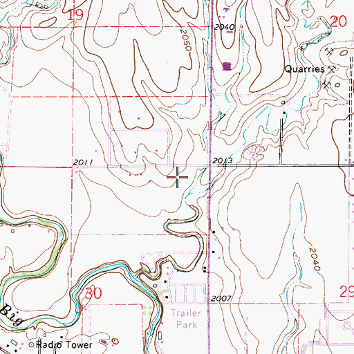 Topographic Map of Westview Church, KS