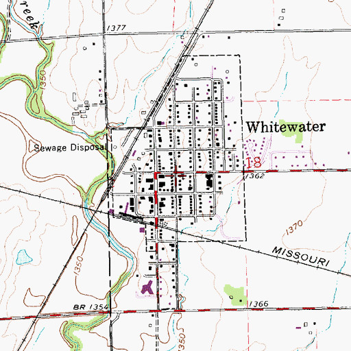 Topographic Map of Federated Church, KS