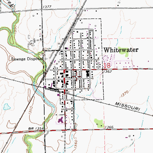 Topographic Map of Swiss Church, KS