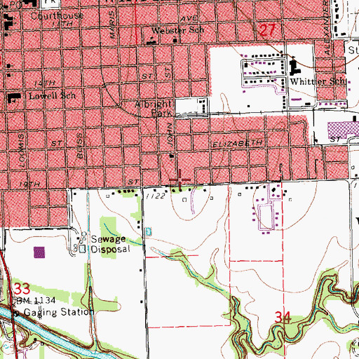 Topographic Map of Kingdom Hall of Jehovah's Witnesses, KS