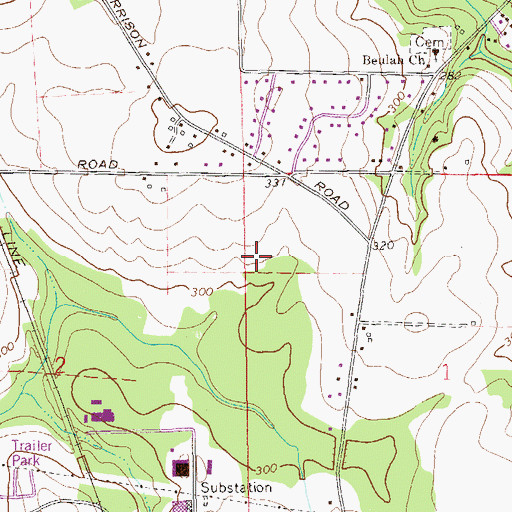 Topographic Map of Dothan Fire Department Station 9, AL