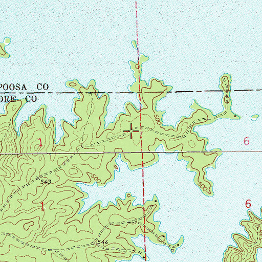 Topographic Map of Windermere Volunteer Fire Department, AL
