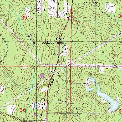 Topographic Map of Turnerville Volunteer Fire Department Station 2, AL