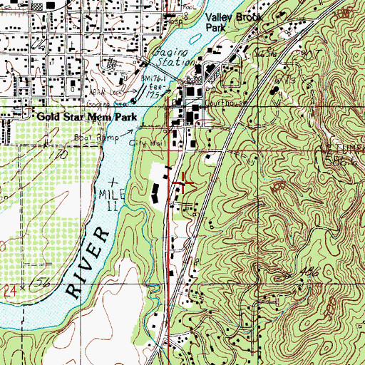 Topographic Map of Wetumpka Fire Department Station 1, AL