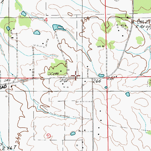 Topographic Map of Pike Road Volunteer Fire Department Station 1, AL