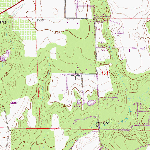 Topographic Map of Seven Hills Volunteer Fire Department Station 2, AL