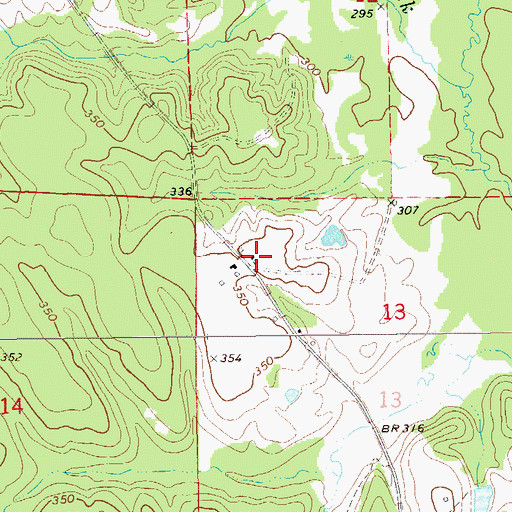 Topographic Map of Macedonia Volunteer Fire Department, AL