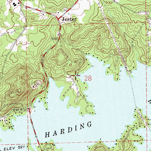 Topographic Map of Lee Chambers Fire Department Station 4, AL