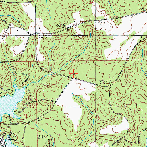 Topographic Map of Titus Volunteer Fire Department Station 2, AL