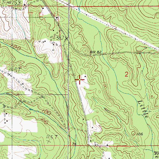 Topographic Map of Alma Fire Department, AL