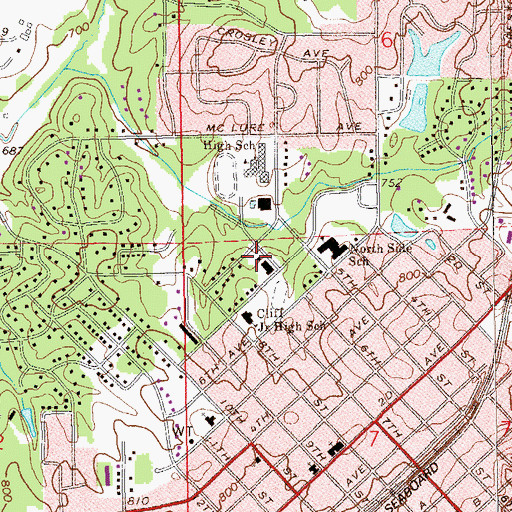 Topographic Map of Opelika Fire and Rescue Station 3, AL