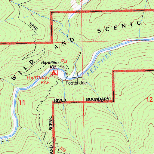 Topographic Map of Willow Creek, CA