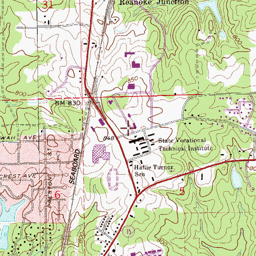 Topographic Map of Opelika Fire and Rescue Station 4, AL