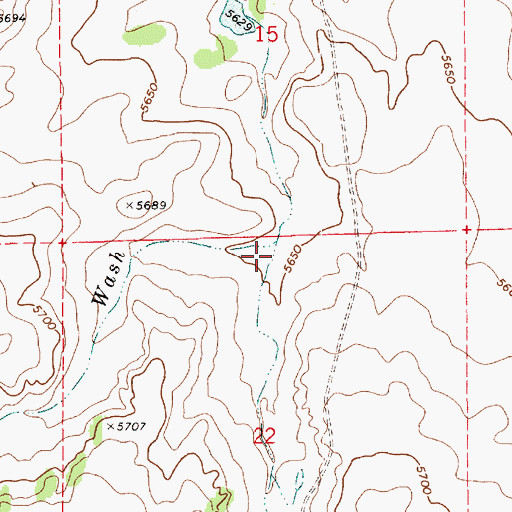 Topographic Map of Buckhorn Draw, AZ