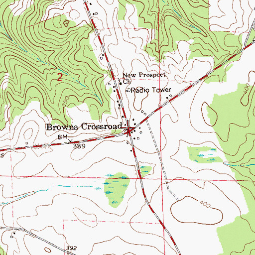 Topographic Map of Haleburg Fire Rescue Department Station 2, AL