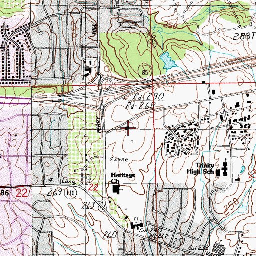 Topographic Map of Montgomery Fire Department Station 3, AL