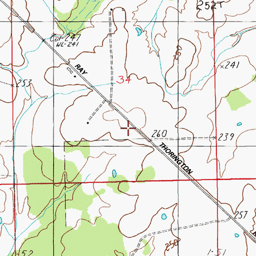 Topographic Map of Montgomery Fire Department Station 16, AL