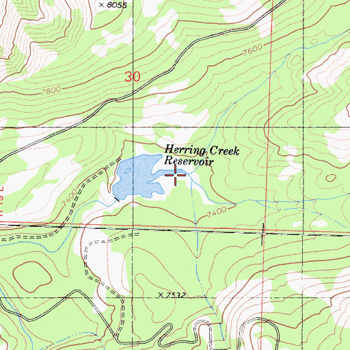 Topographic Map of Willow Creek, CA
