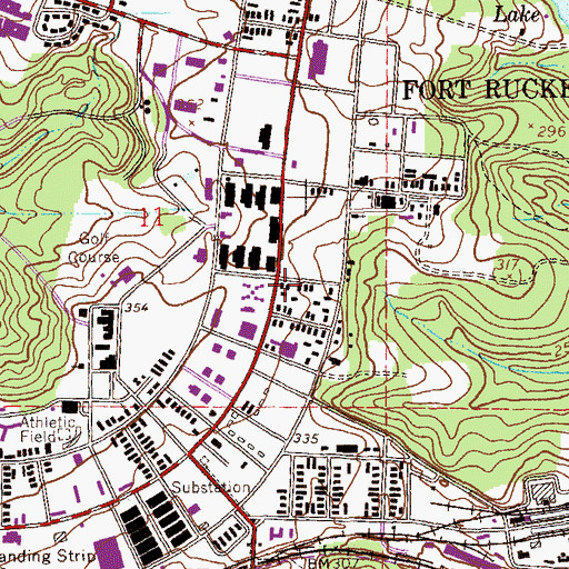 Topographic Map of Directorate of Public Safety Fire and Emergency Services, AL