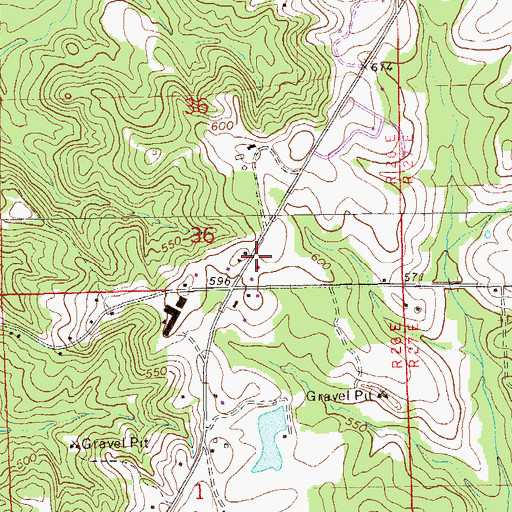 Topographic Map of Beauregard Volunteer Fire Department Station 3, AL