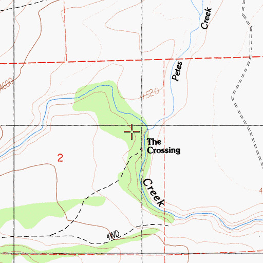 Topographic Map of Willow Creek, CA