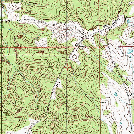 Topographic Map of Collirene Volunteer Fire Department, AL