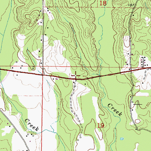 Topographic Map of South Marengo Fire and Rescue Squad, AL