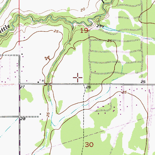 Topographic Map of Calcasieu Parish Ward 1 Fire Protection District 1, LA