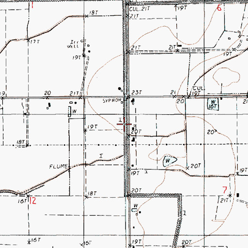 Topographic Map of Meaux - Nunez Volunteer Fire Department, LA